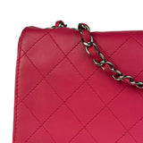 Chanel Pink Quilted Leather Accordion Flap Bag 2014
