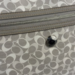 Coach Grey Patent Leather Signature Crossbody