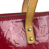 Louis Vuitton Red Leather Monogram Vernis Bellevue Handbag PM