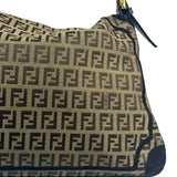 Fendi Black Trim Zucca Mamma Baguette