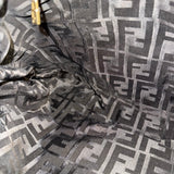 Fendi Black Faux Fur/Leather Trim Pouch