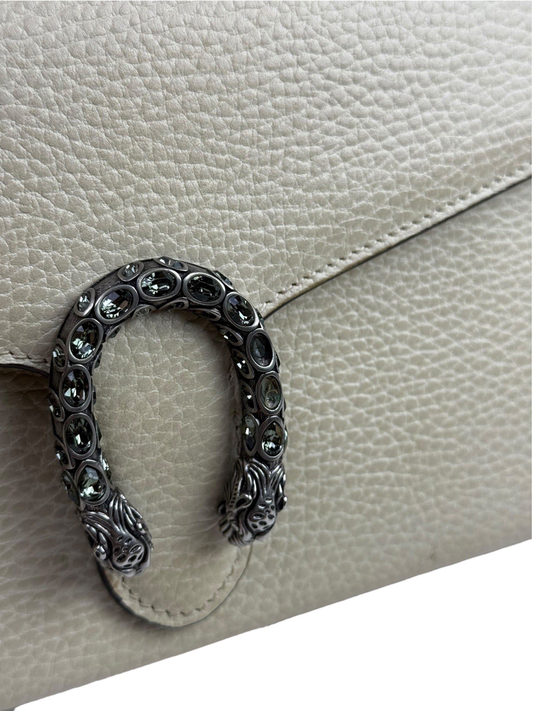 Gucci Beige Leather Dionysus Wallet On Chain