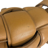 Bottega Veneta Honey Brown Leather Intrecciato Flap Bag