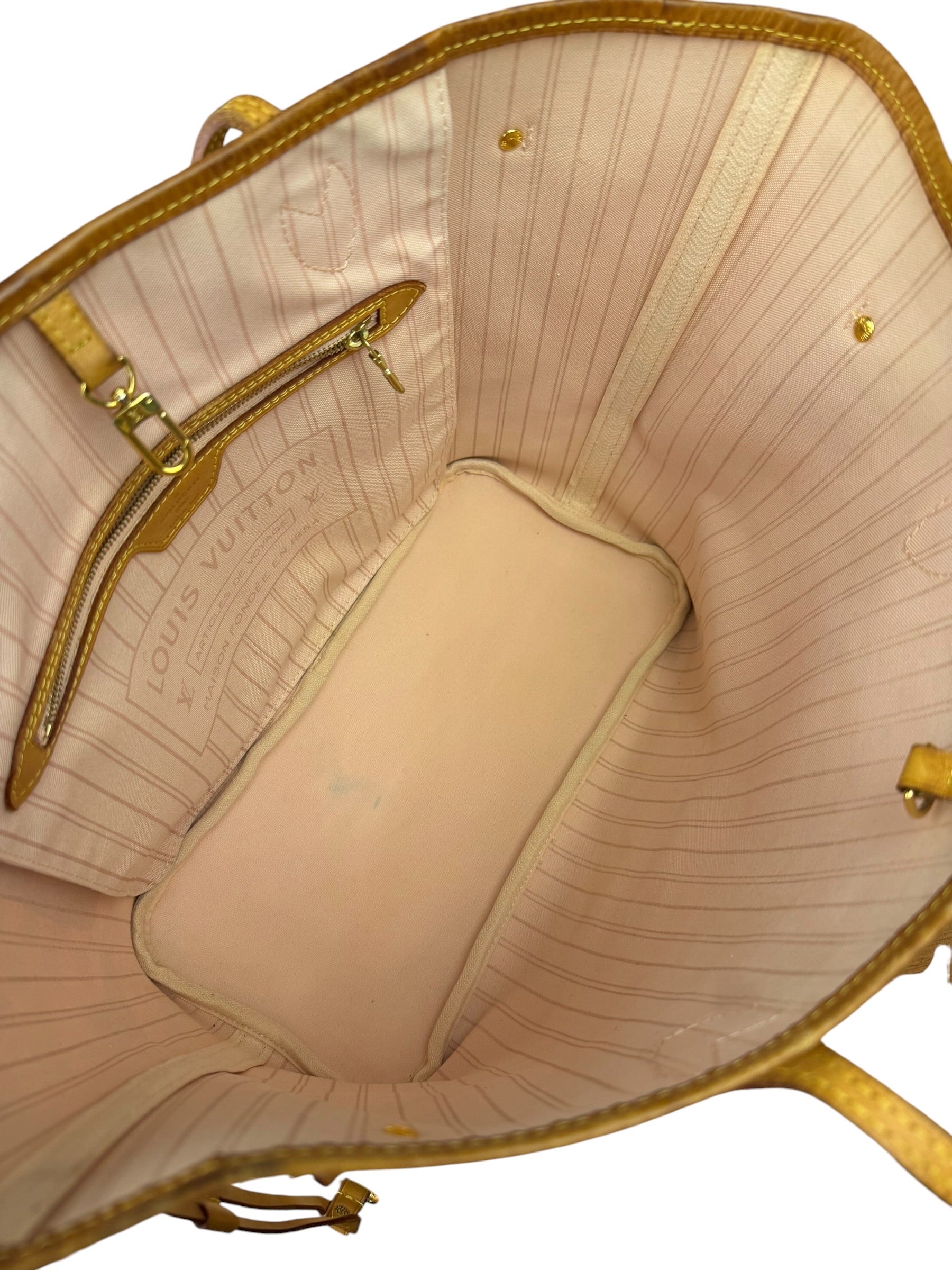 Louis Vuitton Limited Edition Pink Damier Azur Tahitienne Neverfull GM