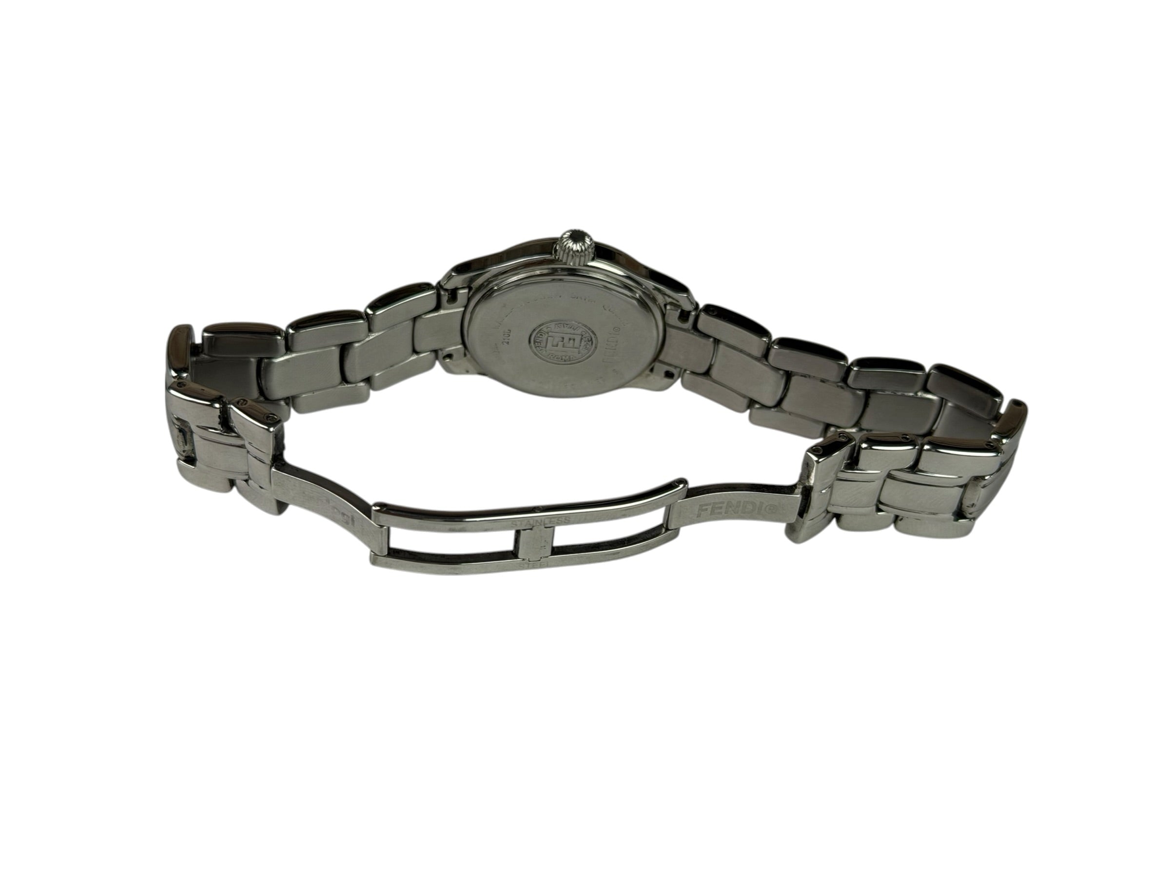 Fendi 210L Roman/Stick Silver Dial