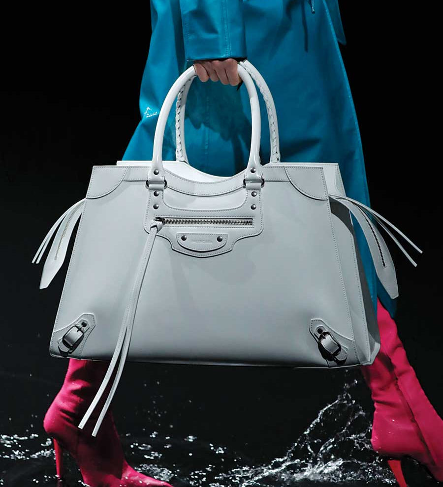 Balenciaga Grained White Neo Classic City Bag
