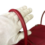 Hermes Lindy 34 Red/Fuchsia Clemence Leather Handbag 2014
