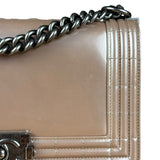 Chanel Pink Glazed Calfskin M Boy Bag 2012