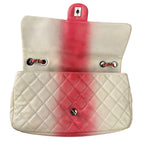 Chanel Quilted Caviar Ivory/Pink Ombre Jumbo Flap 2013