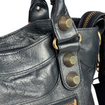 Balenciaga Vintage Navy Leather City Two-Way Bag