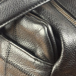 Chanel Black Leather Chocolate Bar Shoulder Bag 2004