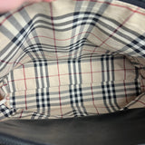 Burberry Black Leather Shoulder Tote