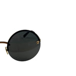 Versace Black MOD.2176 Circular Sunglasses