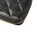 Chanel Black Caviar Quilted Leather Zipped Coin Purse 2018
