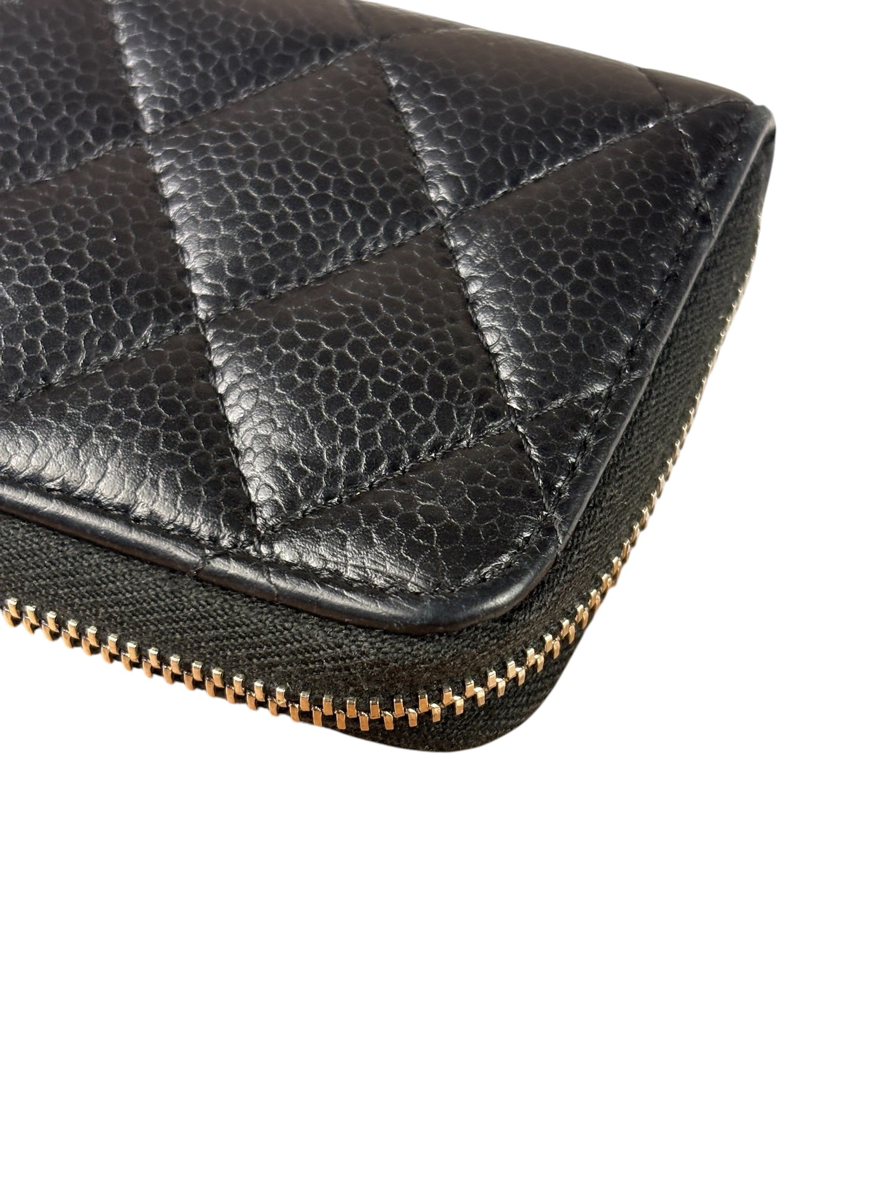 Chanel Black Caviar Quilted Leather Zipped Coin Purse 2018