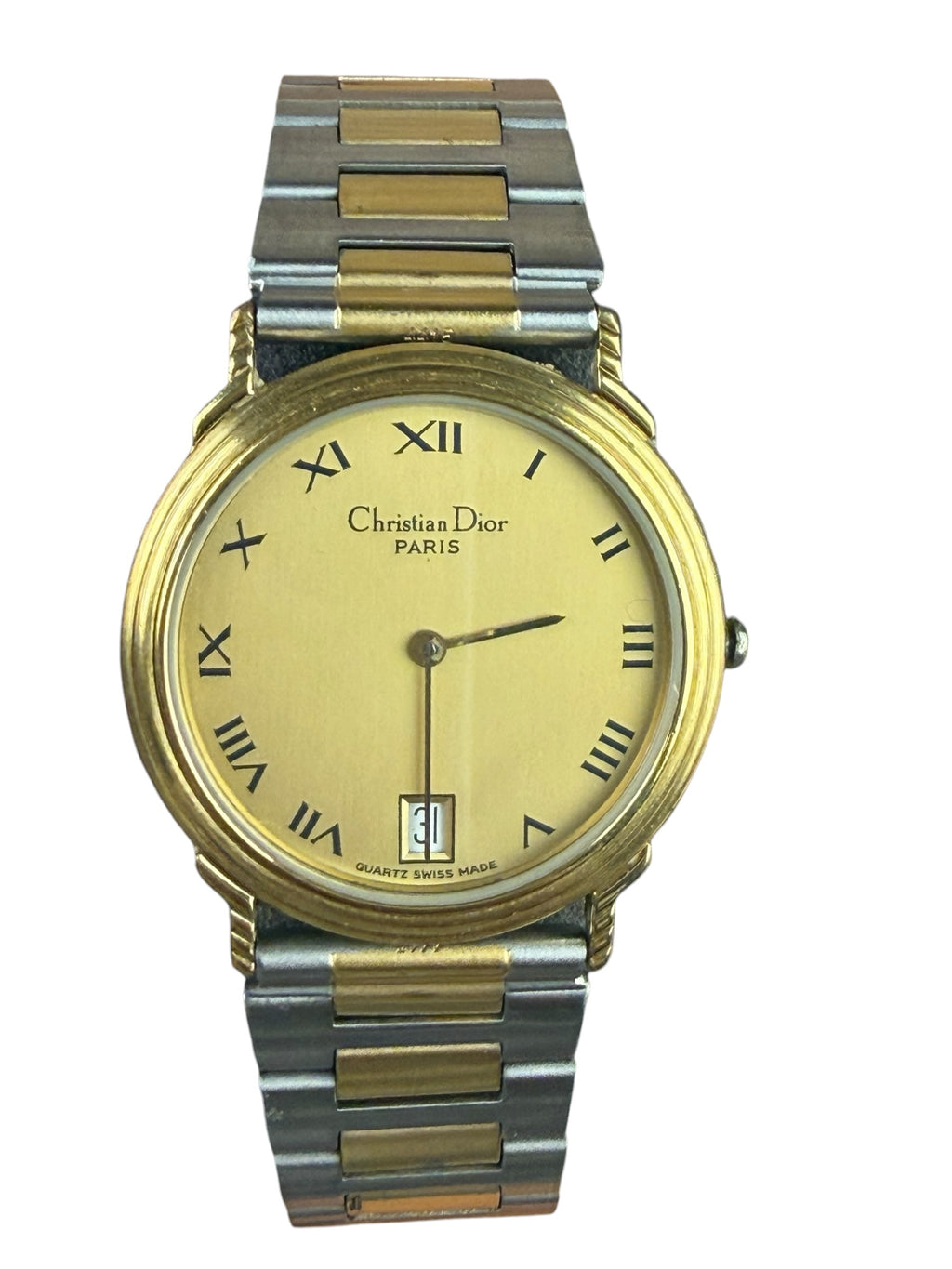 Christian Dior 45.122.2 2-Tone Champagne Roman Numeral Dial
