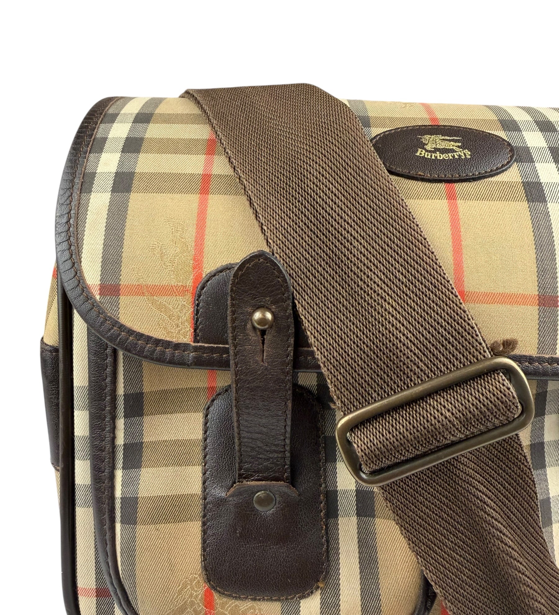 Burberry Vintage Beige/Dark Brown House Shoulder Bag