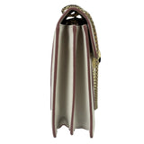 Bvlgari White/Pink Leather Serpenti Forever Shoulder Bag