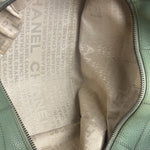 Chanel Light Green Quilt LAX Leather Bowler Bag 2004