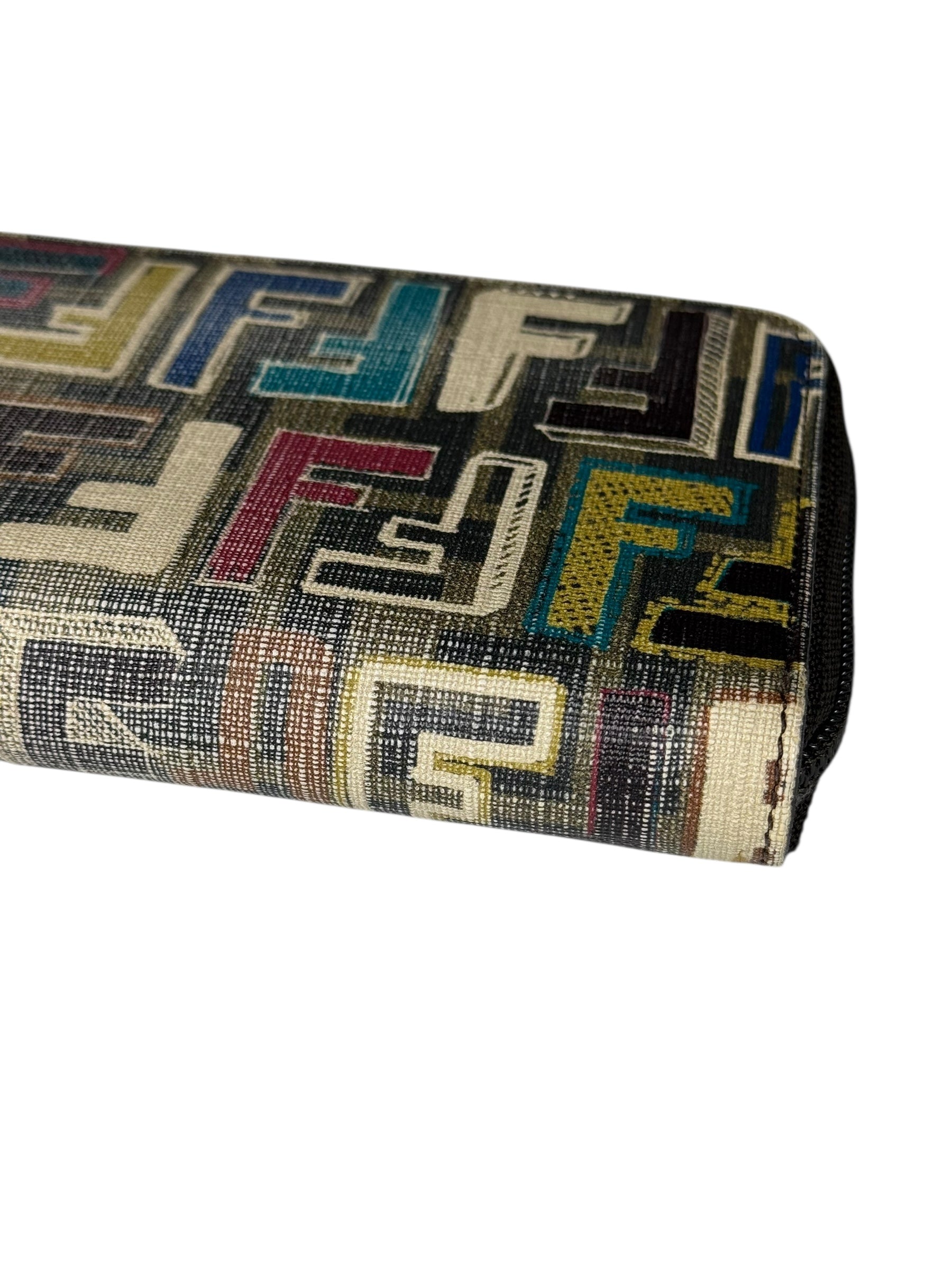 Fendi Zucca Spalmati FF Multicolor Long Wallet