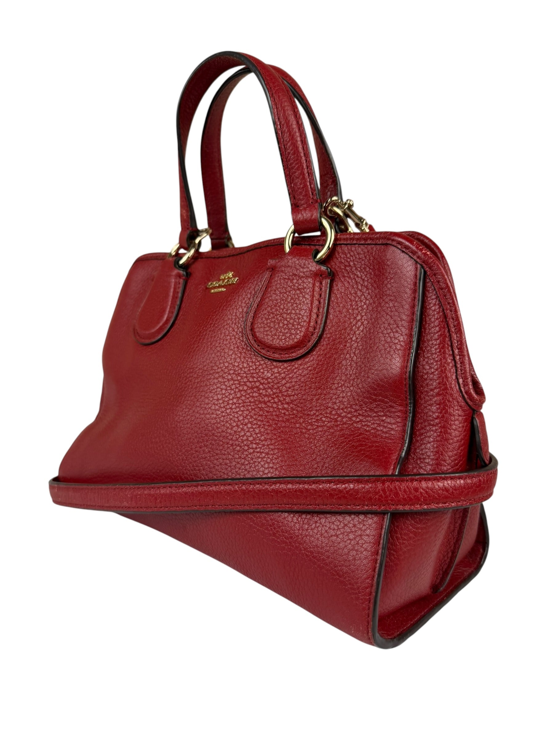 Coach Red Leather Mini Rowan Two-Way Bag