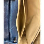 Chanel Blue Quilted Calfskin Large Convertible Boy Two-Way Bag 2012