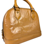 Louis Vuitton Yellow Monogram Vernis Alma BB Two-Way Bag