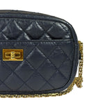 Chanel Navy Quilted Lambskin Small Camera Bag 2019