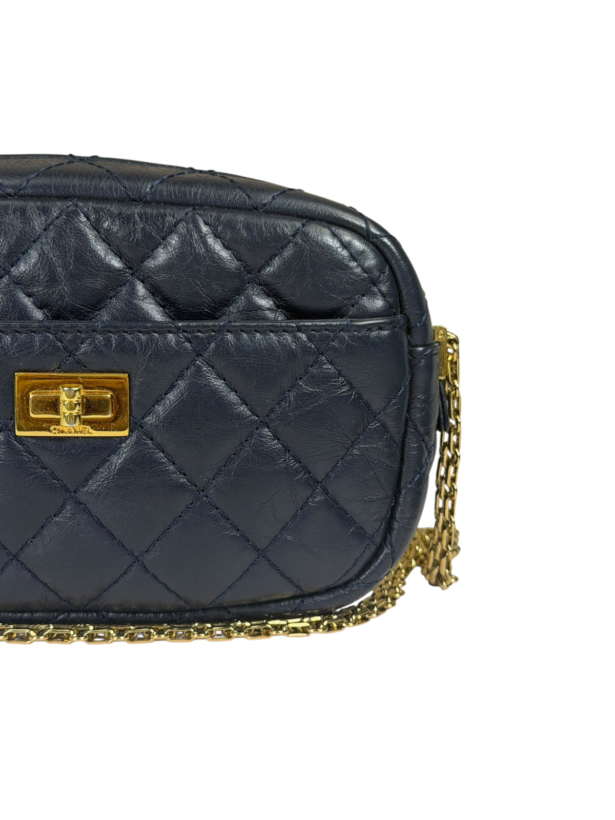 Chanel Navy Quilted Lambskin Small Camera Bag 2019
