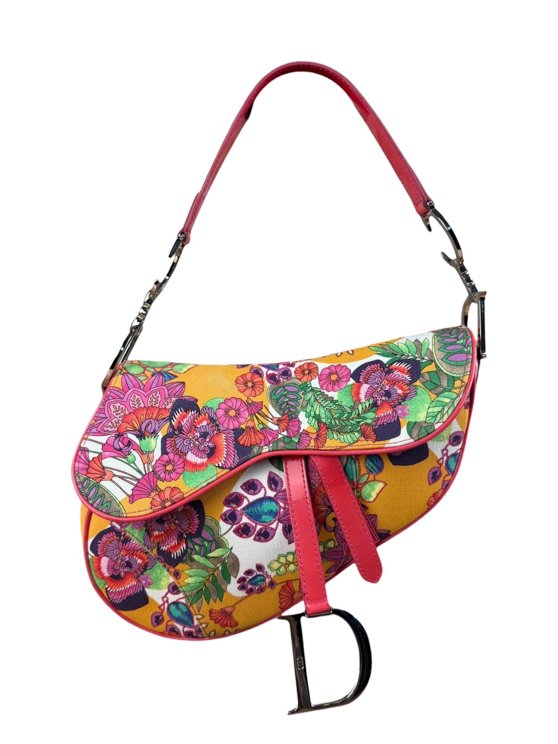 Christian Dior Floral Saddle Bag "Hawaiian Glamour"