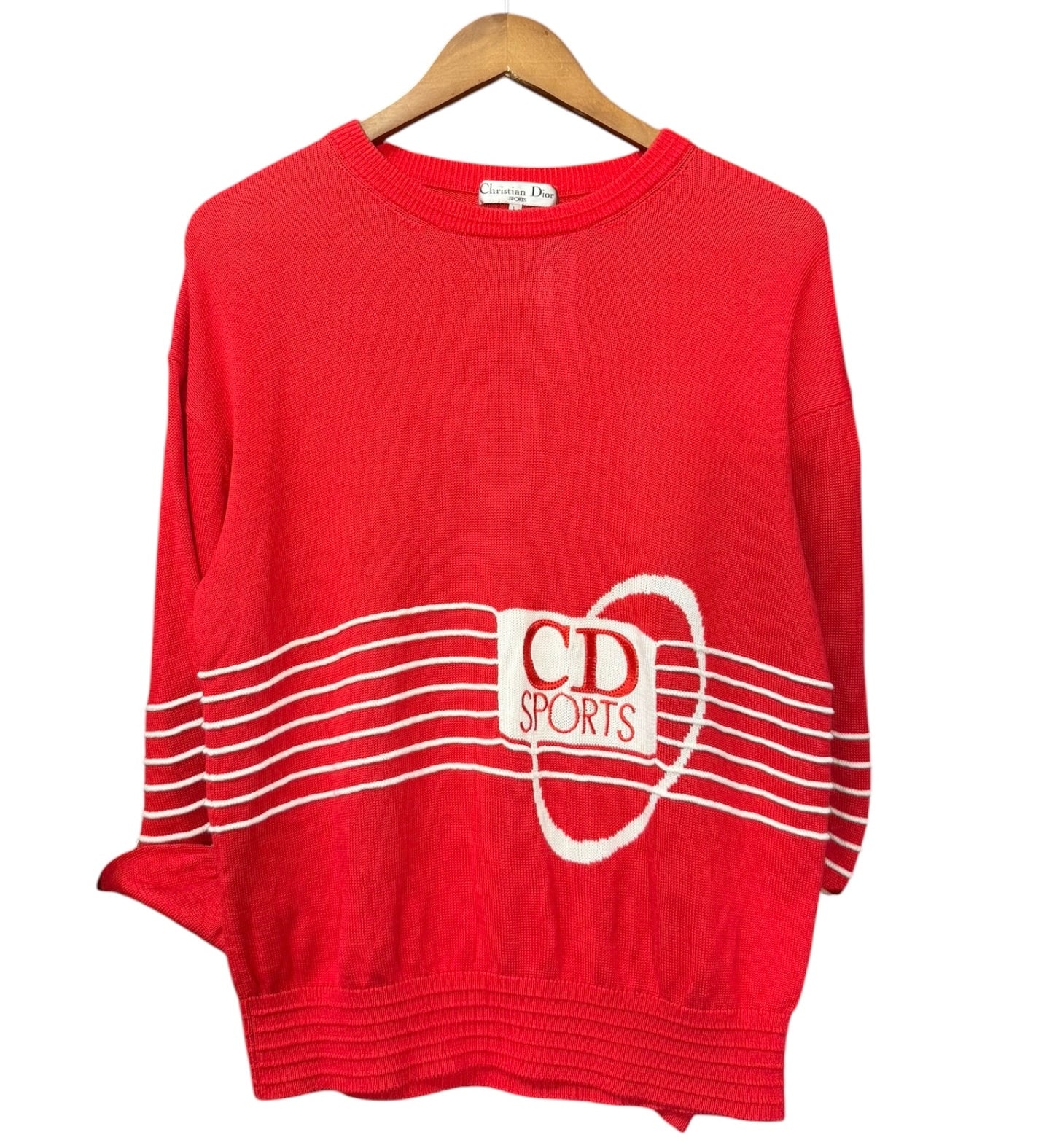 Christian Dior Sport Red Vintage Logo Sweater