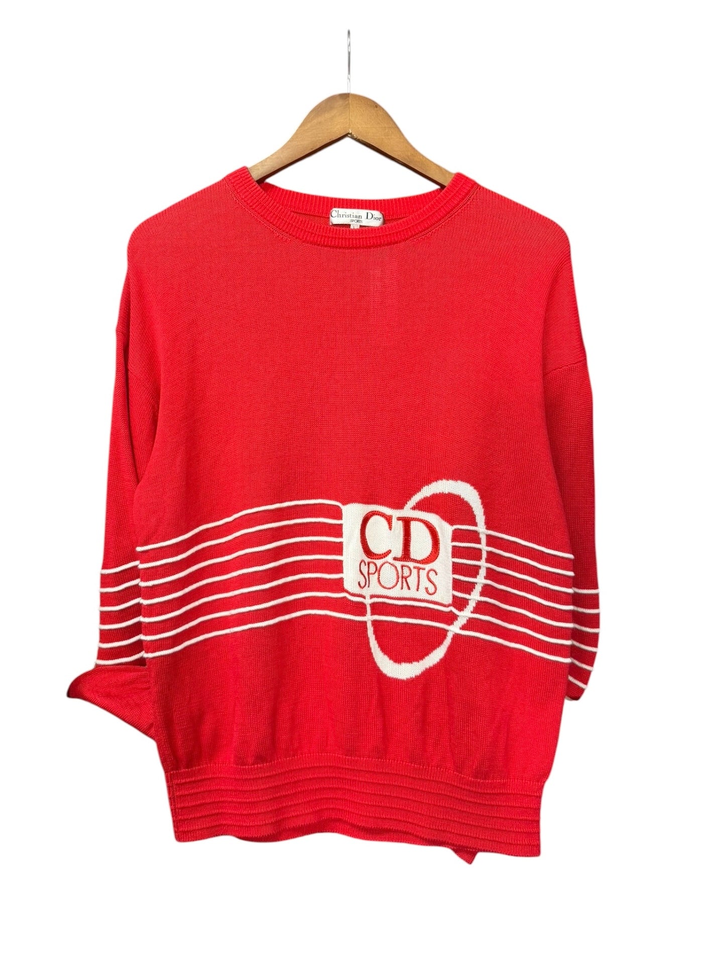 Christian Dior Sport Red Vintage Logo Sweater
