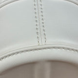 Telfar White Leather Duffle Two-Way Bag