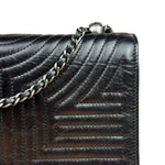 Chanel Black Leather Paris-Seoul Korean Garden Flap Bag 2015