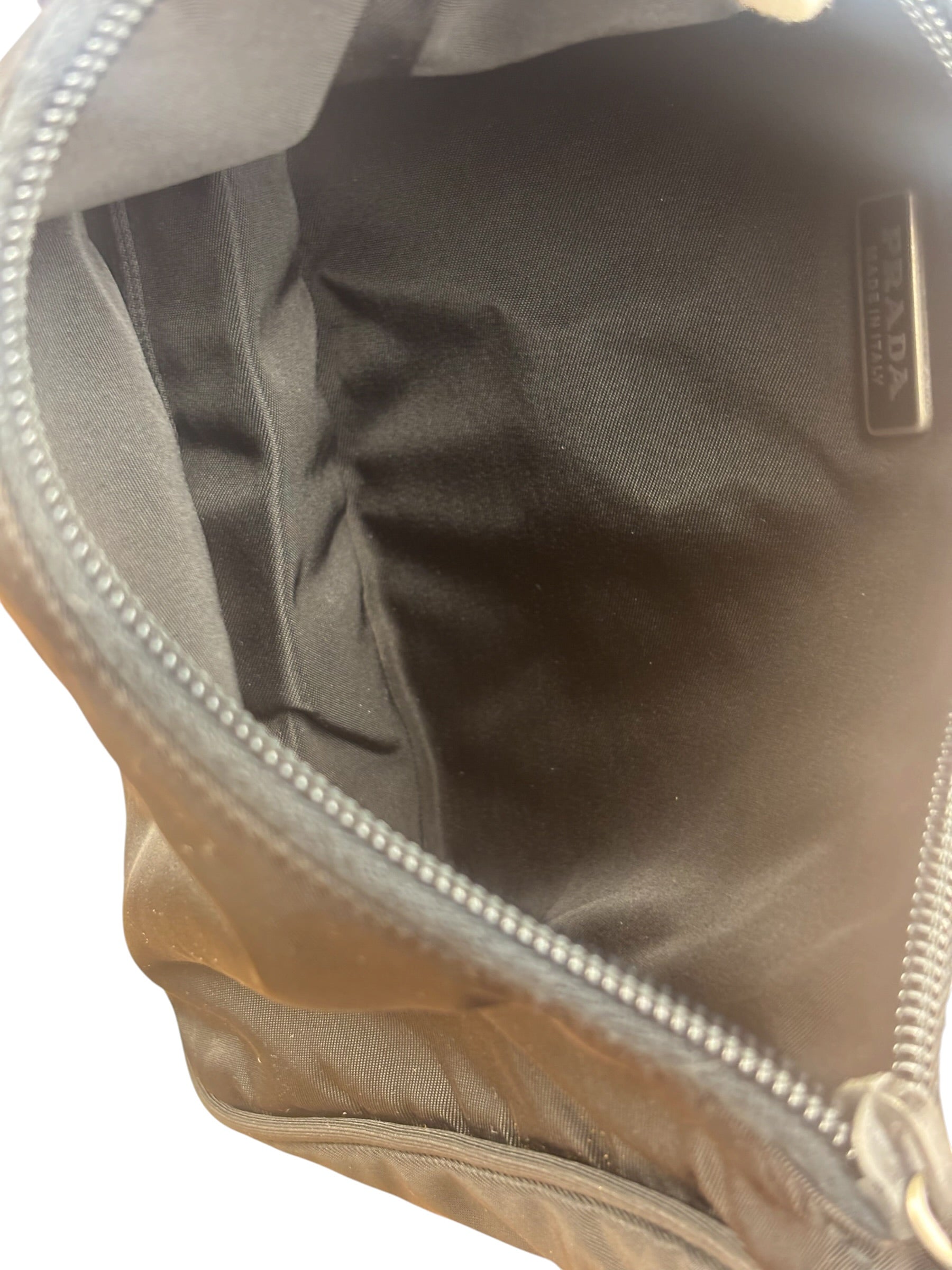 Prada Vintage Black Nylon Pochette