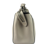 Fendi Cream Leather Latte Two-Way Bag