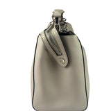 Fendi Cream Leather Latte Two-Way Bag