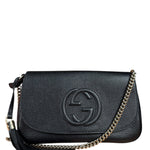 Gucci GG Soho Black Leather Chain Bag