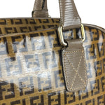 Fendi Vintage FF Brown PVC Handbag