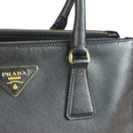 Prada Black Galleria Saffiano Leather Tote