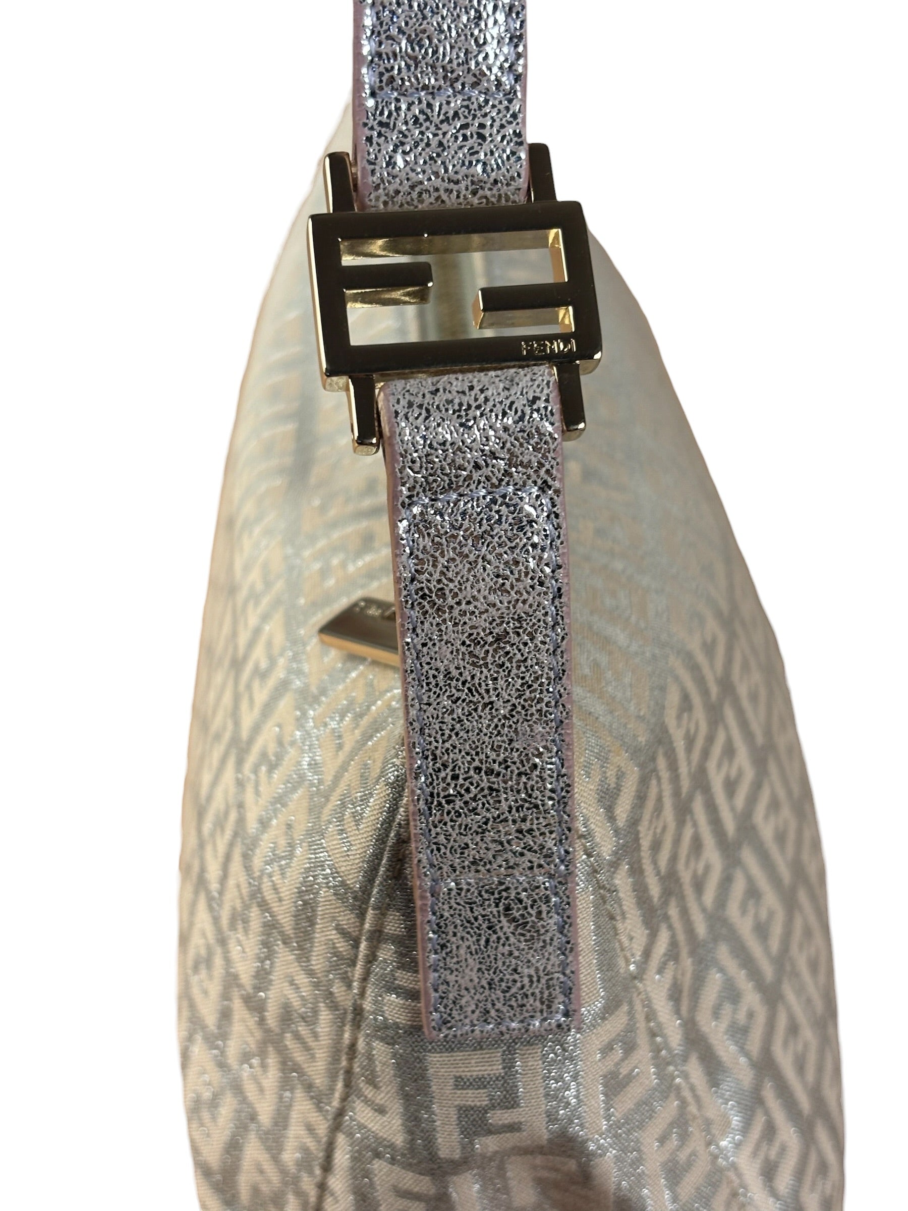 Fendi Vintage Zucchino FF Logo Shoulder Bag