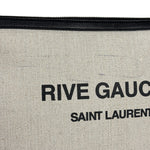 Yves Saint Laurent Off-White Rive Gauche Zipped Pouch