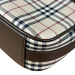 Burberry Vintage Leather Trim House Check Pochette