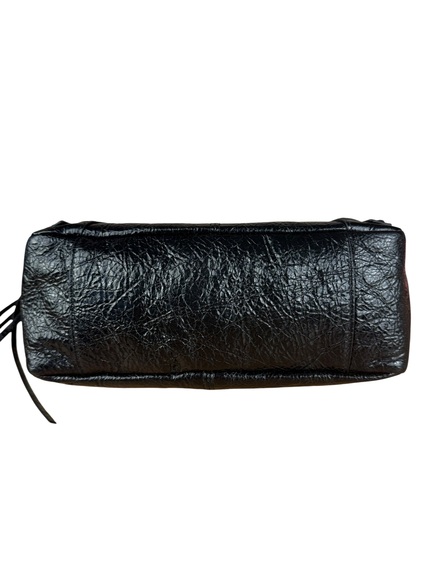 Balenciaga Le City Moto Black Leather Shoulder Pochette