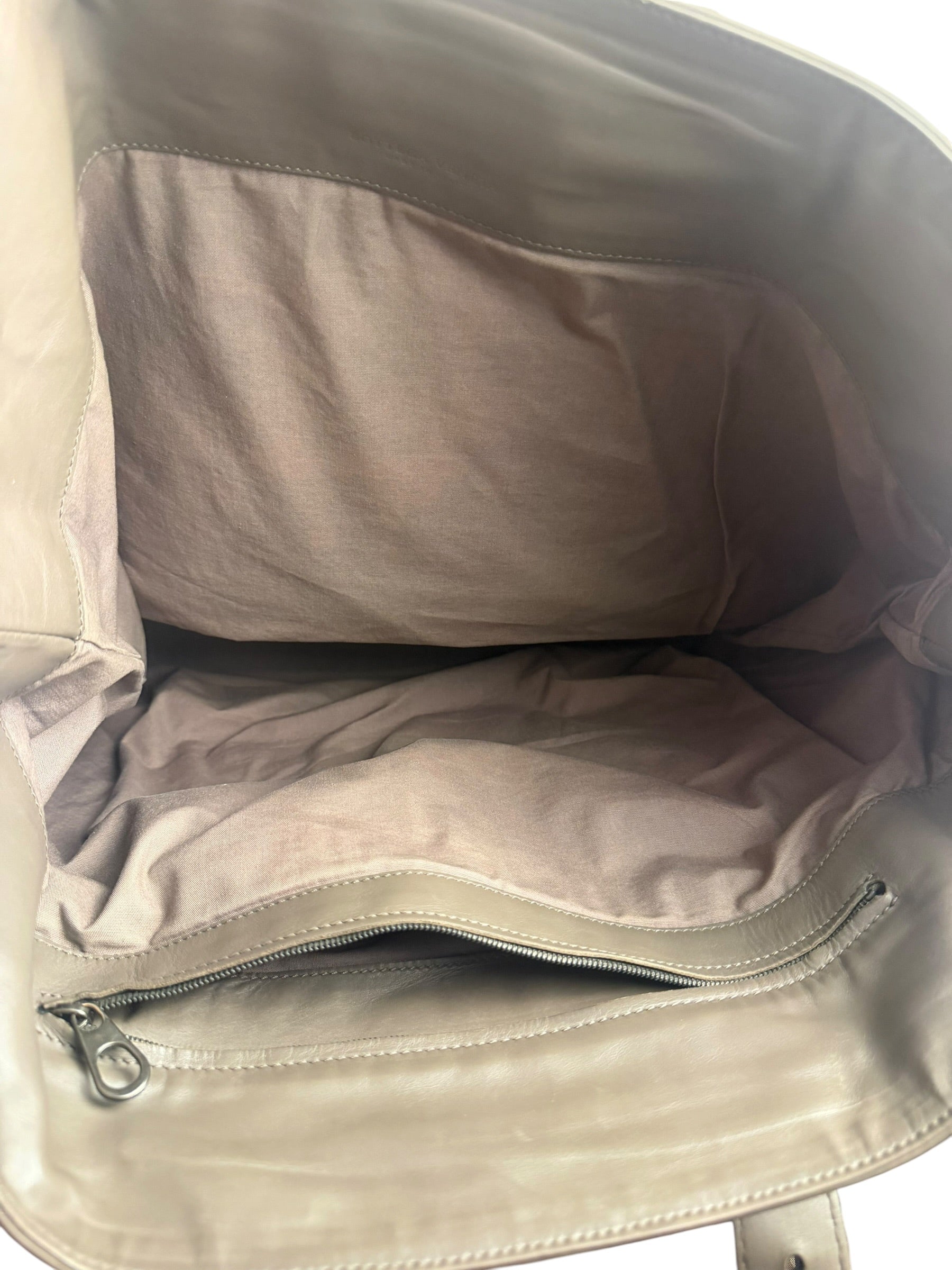 Bottega Veneta Gray Nappa Leather Intrecciato Tote Bag