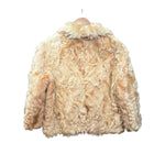 Vintage Brown Curly Shag Fur Coat