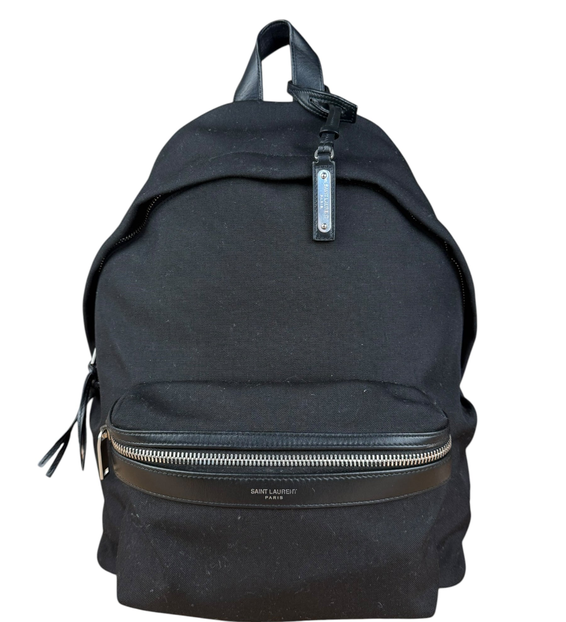 Saint Laurent Black S Canvas Backpack