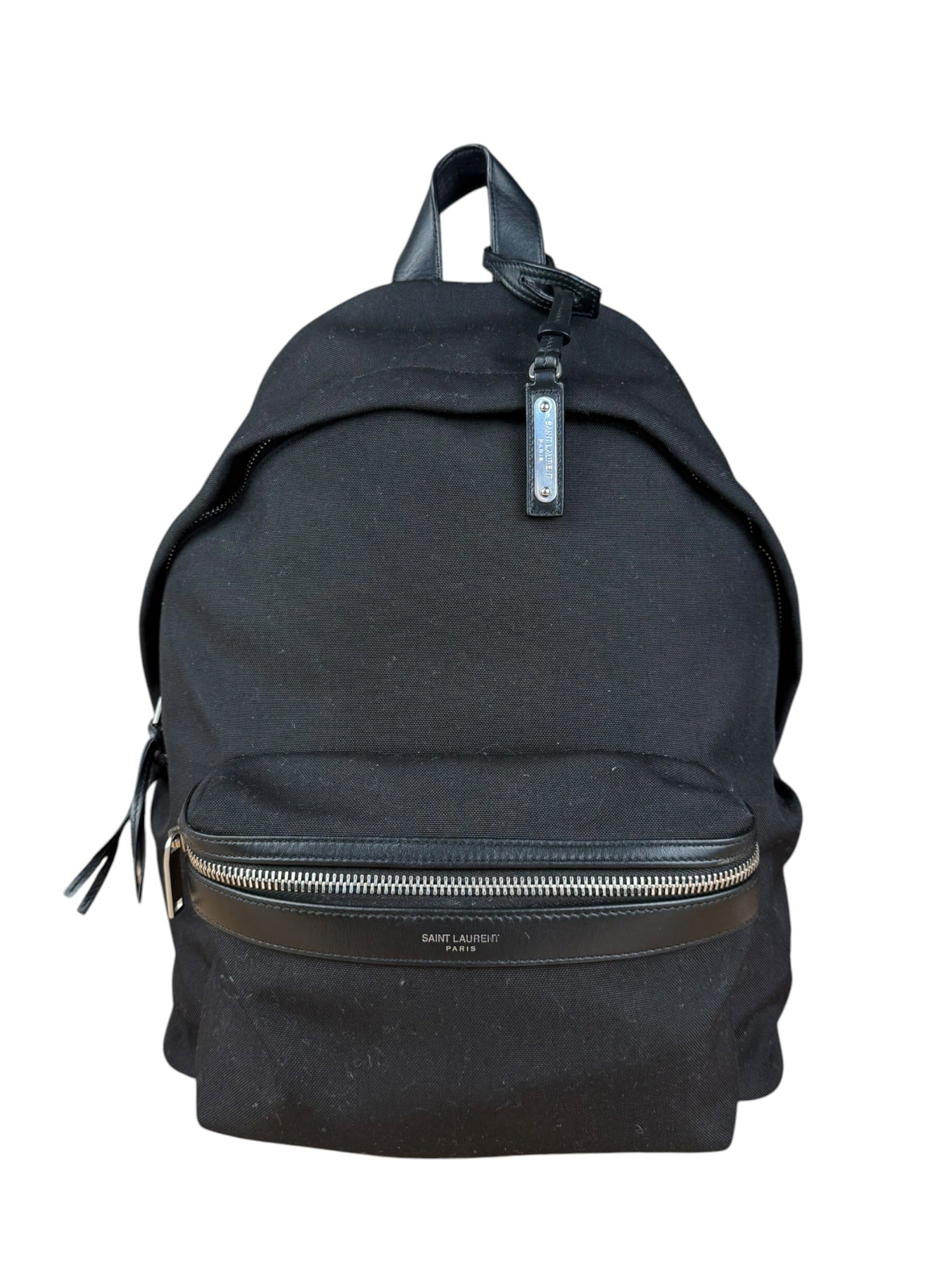 Saint Laurent Black S Canvas Backpack
