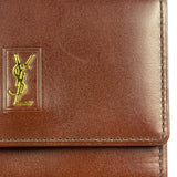 Yves Saint Laurent Red Leather Belle De Jour Flap Wallet
