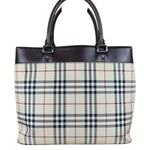 Burberry Vintage Canvas Nova Check Tote